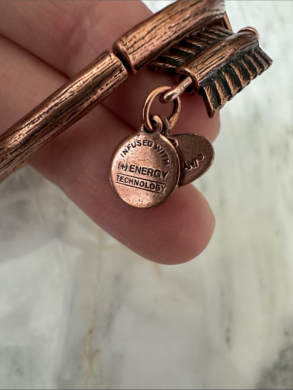 Alex and Ani Copper-Tone LoveStruck Arrow Wrap Bracelet - Picture 4 of 5